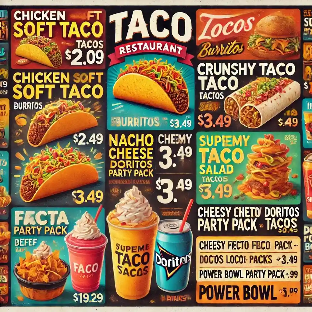 A Food Menu Fitting For Your Purse: Taco Bell Menu With Prices