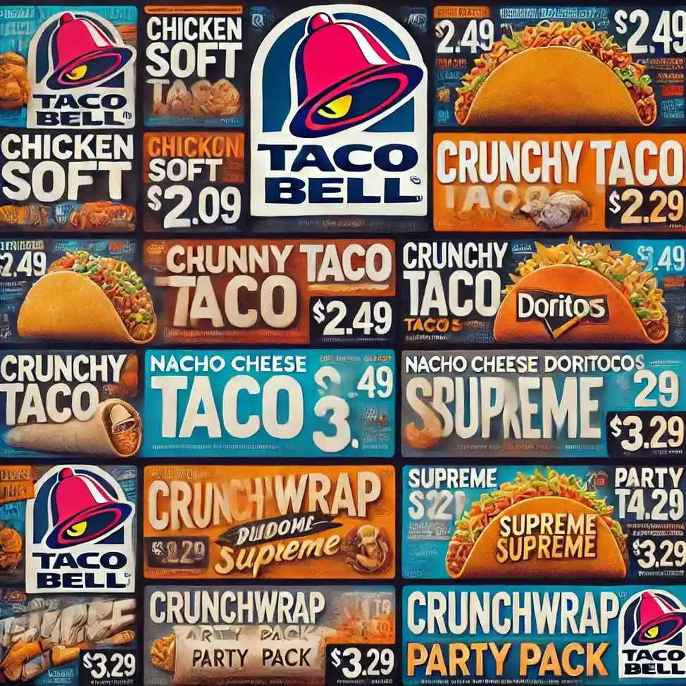 Taco bell menu and prices